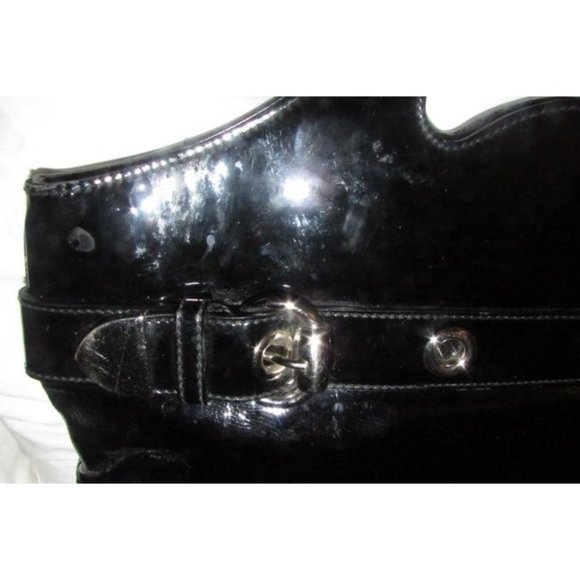 gucci top handle punch top blackchrome patent leat - Picture 11 of 12